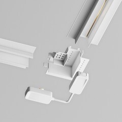 Коннектор для магнитного шинопровода гибкий Maytoni Technical Radity белый (TRA084CPC-W-12) - фото 2