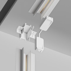 Коннектор для магнитного шинопровода L-образный Maytoni Technical Radity белый (TRA084CT-12W) - фото 3