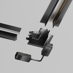 Коннектор для магнитного шинопровода гибкий Maytoni Technical Radity черный (TRA084CPC-B-12) - фото 3