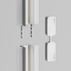 Коннектор для магнитного шинопровода прямой Maytoni Technical Radity белый (TRA084C-W-12) - фото 2