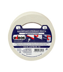 Лента малярная Unibob белая 50 мм 50 м (81646/28139) - фото 2