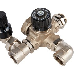 Насосно-смесительный узел Stout для теплого пола с термостатическим клапаном без насоса (SDG-0120-002000) - фото 3