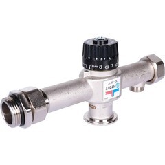 Насосно-смесительный узел Stout для теплого пола с термостатическим клапаном без насоса (SDG-0120-007000) - фото 5