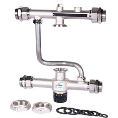 Изображение товара Насосно-смесительный узел Stout для теплого пола с термостатическим клапаном без насоса (SDG-0120-007000)