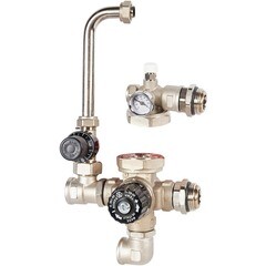 Изображение товара Насосно-смесительный узел Stout для теплого пола с термостатическим клапаном без насоса (SDG-0120-002000)