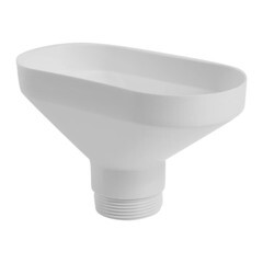 Воронка для сифона McAlpine 1 1/2х172 мм белая (FUNNEL-B) - фото 1