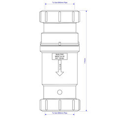 Сифон для раковины и мойки McAlpine 1 1/2х50 мм без выпуска (MRNRV50C-PB) - фото 4