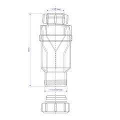 Сифон для раковины McAlpine 1 1/4х32 мм без выпуска (MRNRV32-PB) - фото 3