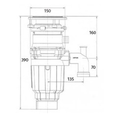 Измельчитель пищевых отходов Bone Crusher ВС-910 Slim Line 520 Вт 2700 об./мин (ВС910 AS- Slim Line) - фото 3