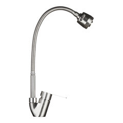 Смеситель для кухни Corsa Deco Light нержавеющая сталь с гибким изливом однорычажный (966365) - фото 6