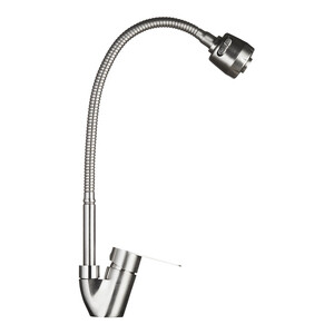 Смеситель для кухни Corsa Deco Light сталь с гибким изливом ...