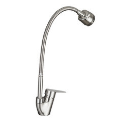 Смеситель для кухни Corsa Deco Light нержавеющая сталь с гибким изливом однорычажный (966365) - фото 10