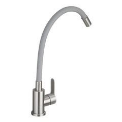Смеситель для кухни Corsa Deco Vega Steel нержавеющая сталь/серый с гибким изливом однорычажный (966367) - фото 5