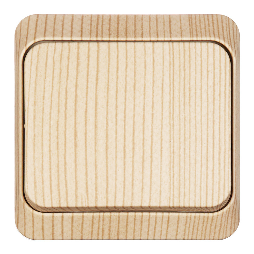 Изображение товара Выключатель одноклавишный Systeme Electric Этюд сосна BA10-001D