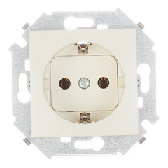 Розетка Simon 15 встраиваемая слоновая кость (1591432-031) - фото 1