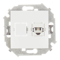 Изображение товара Розетка телефонная Simon 15 встраиваемая белая RJ11 (1591480-030)