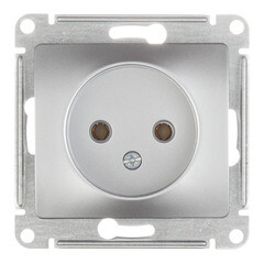 Изображение товара Розетка Systeme Electric Glossa встраиваемая алюминий (GSL000341)