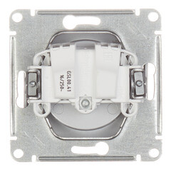 Розетка Systeme Electric Glossa встраиваемая алюминий (GSL000341) - фото 3