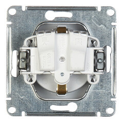 Розетка Systeme Electric Glossa встраиваемая алюминий (GSL000343) - фото 3