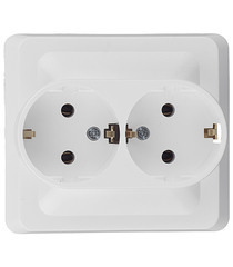 Розетка Systeme Electric Этюд встраиваемая белая (PC16-007B)