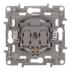 Розетка Legrand Etika встраиваемая алюминий со шторками (672422) - фото 3