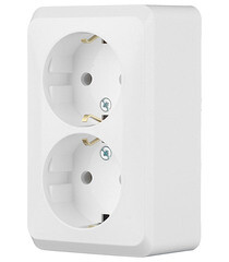 Розетка Systeme Electric Этюд накладная белая (PA16-007B) - фото 2