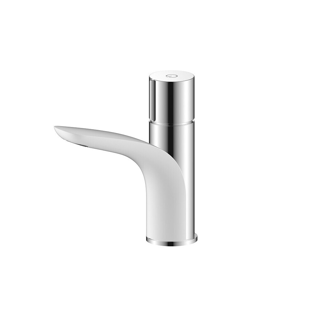 Изображение товара Смеситель для раковины ARGOtech Gelios нажимной хром/белый (35-04LGELIOS white) Изображение товара Смеситель для раковины ARGOtech Gelios нажимной хром/белый (35-04LGELIOS white)