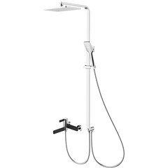 Душевая система ARGOtech Pers с верхним душем с лейкой с изливом хром/черная (35-05СPERS)