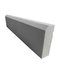 Бордюр тротуарный вибролитьевой 1000х220х75 мм серый - фото 1