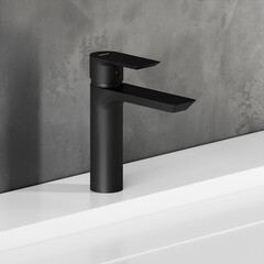 Смеситель для раковины Damixa Apollo однорычажный черный (470210300) - фото 3