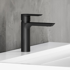 Смеситель для раковины Damixa Apollo однорычажный черный (470210300) - фото 2