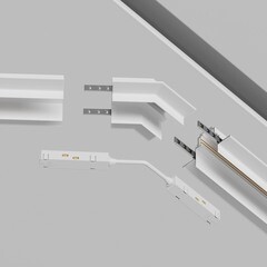 Коннектор для магнитного шинопровода L-образный Maytoni Technical Gravity белый (TRA010CLO-42W) - фото 4