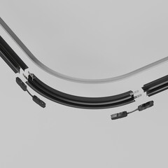 Коннектор для магнитного шинопровода радиусный Maytoni Technical Exility черный (TRA044-ANGLE) - фото 2