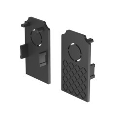 Заглушка для магнитного шинопровода Maytoni Technical Exility черная (TRA034EC-42B) - фото 1