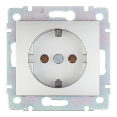 Розетка Legrand Valena встраиваемая алюминий (694342) - фото 1