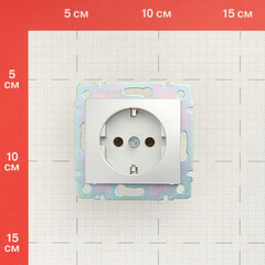 Розетка Legrand Valena встраиваемая алюминий (694342) - фото 3