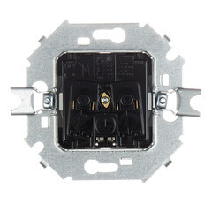 Розетка Simon 15 встраиваемая алюминий со шторками (1591443-033) - фото 4