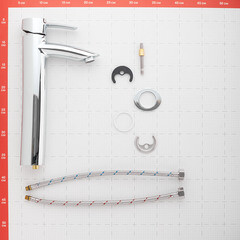 Смеситель для раковины высокий Lemark Atlantiss хром однорычажный (LM3209C) - фото 4