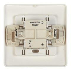 Выключатель Systeme Electric Blanca одноклавишный встраиваемый молочный (BLNVS010102) - фото 3