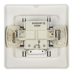 Выключатель Systeme Electric Blanca двухклавишный встраиваемый белый с подсветкой (BLNVS010511) - фото 2