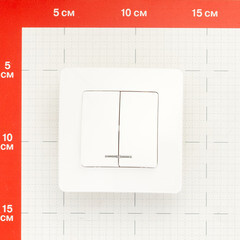 Выключатель Systeme Electric Blanca двухклавишный встраиваемый белый с подсветкой (BLNVS010511) - фото 3