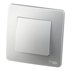 Переключатель Systeme Electric Blanca встраиваемый алюминий (BLNVS010603) - фото 3