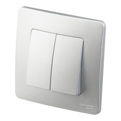 Переключатель Systeme Electric Blanca встраиваемый алюминий (BLNVS106603) - фото 4