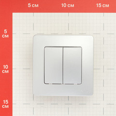 Переключатель Systeme Electric Blanca встраиваемый алюминий (BLNVS106603) - фото 2