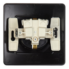 Розетка Systeme Electric Blanca встраиваемая антрацит со шторками (BLNRS001116) - фото 3