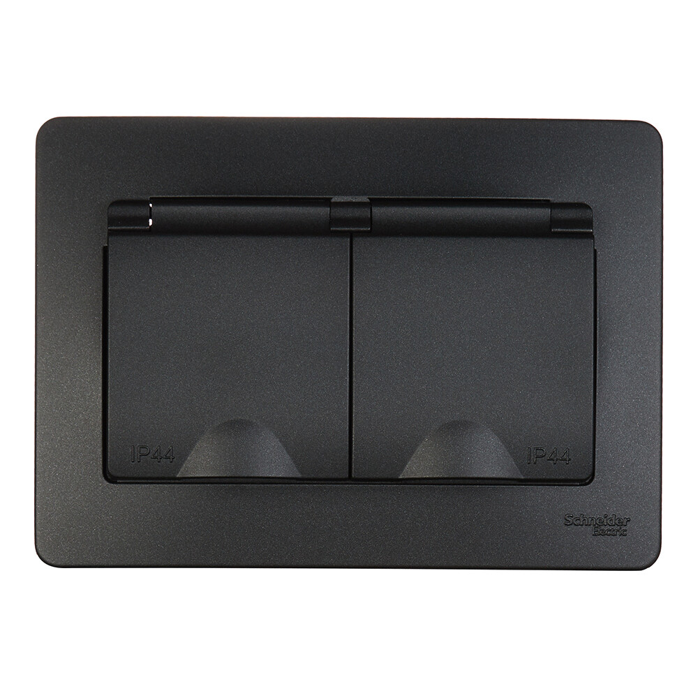 Изображение товара Розетка Systeme Electric Blanca со шторками антрацит BLNRS441126