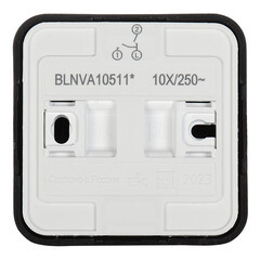 Выключатель Systeme Electric Blanca двухклавишный накладной антрацит с подсветкой (BLNVA105116) - фото 3