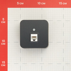 Розетка компьютерная Systeme Electric Blanca накладная антрацит RJ45 (BLNIA045006) - фото 2