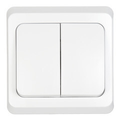 Изображение товара Выключатель Systeme Electric Этюд двухклавишный встраиваемый белый с подсветкой (BC10-006B)