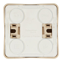 Розетка Systeme Electric Этюд накладная кремовая (PA16-001K) - фото 3